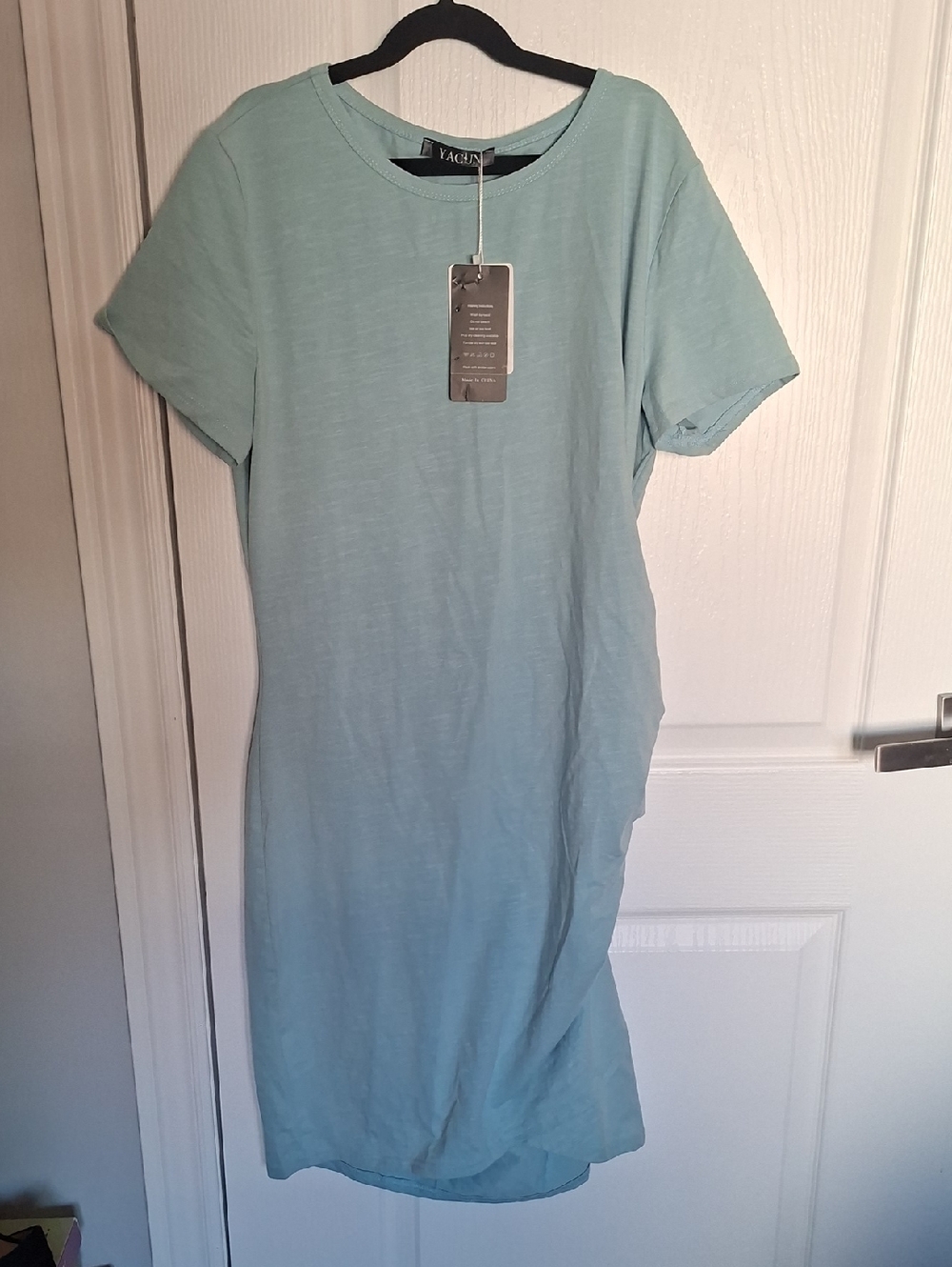 Yacun Light Blue Midi Dress‎ - Casual Tee Style